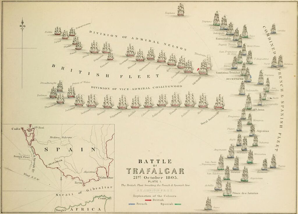 トラファルガーの海戦図